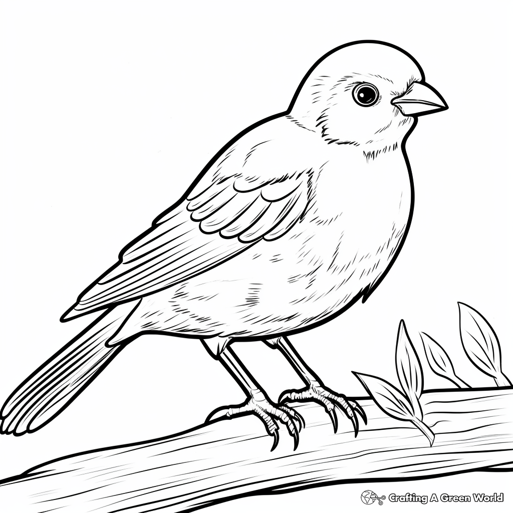 Engaging Spanish Sparrow Coloring Sheets 1
