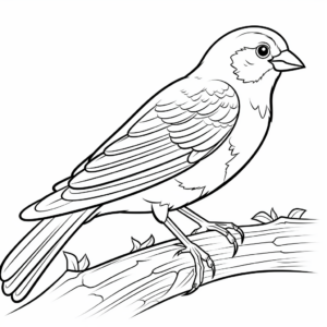 Engaging Spanish Sparrow Coloring Sheets 2