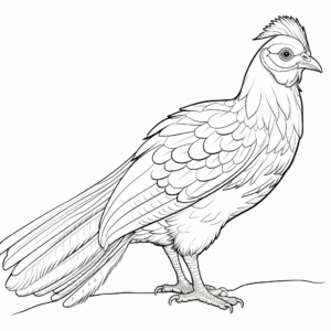 Engaging White Pheasant Coloring Pages for Creativity 3