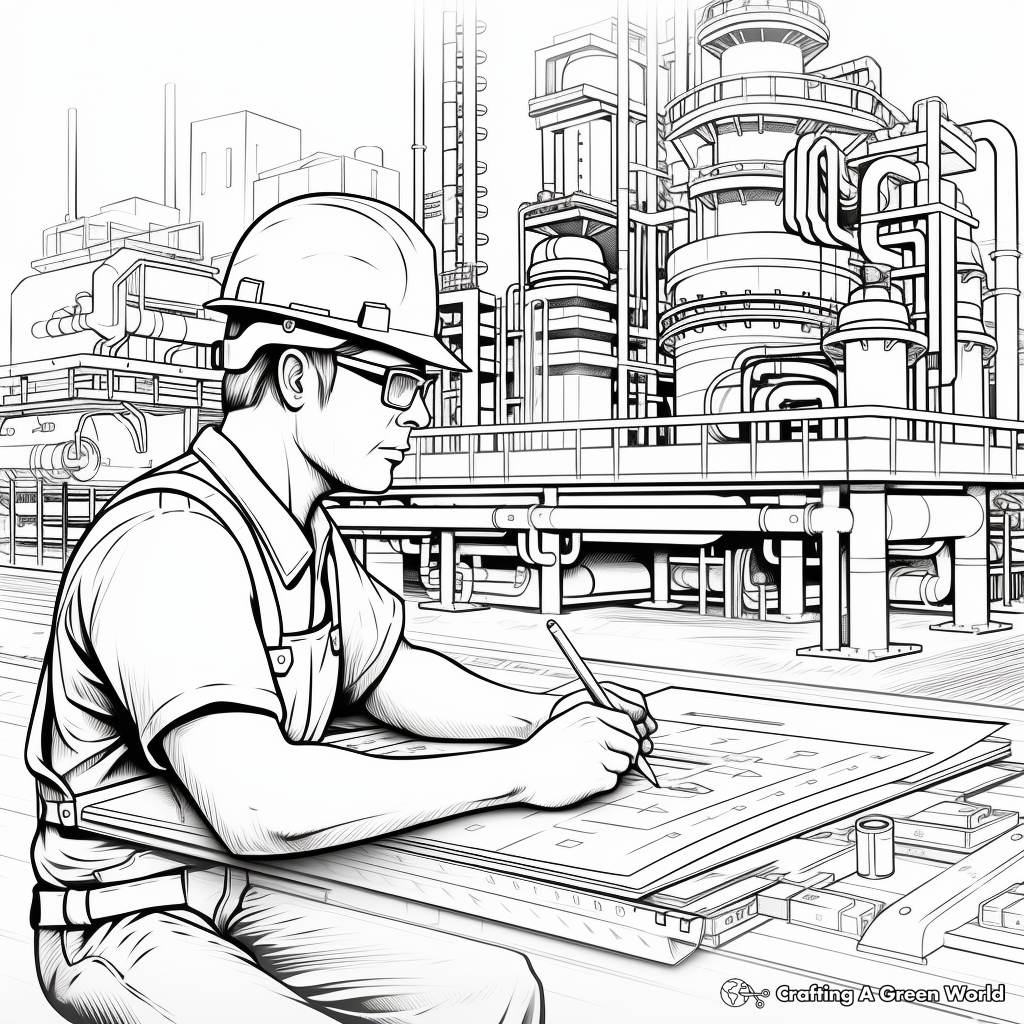 Engineer and Architect Coloring Pages 1