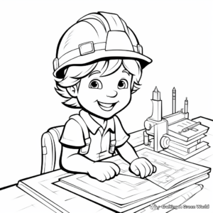 Engineer and Architect Coloring Pages 4