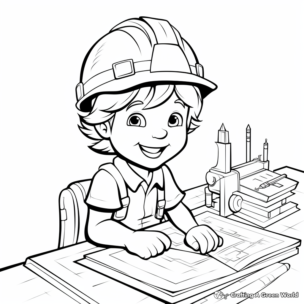 Engineer and Architect Coloring Pages 4
