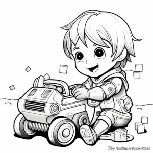 Engrossing Kindergarten Coloring Pages of Toys 2