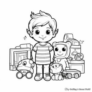 Engrossing Kindergarten Coloring Pages of Toys 3