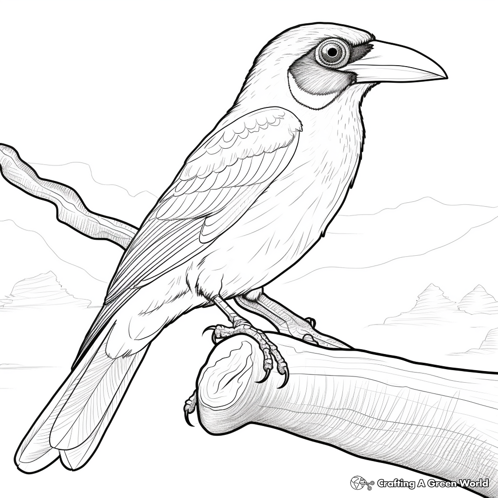 Enjoyable Collared Aracari Coloring Pages for Kids 2