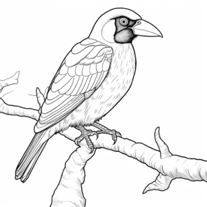 Enjoyable Collared Aracari Coloring Pages for Kids 4