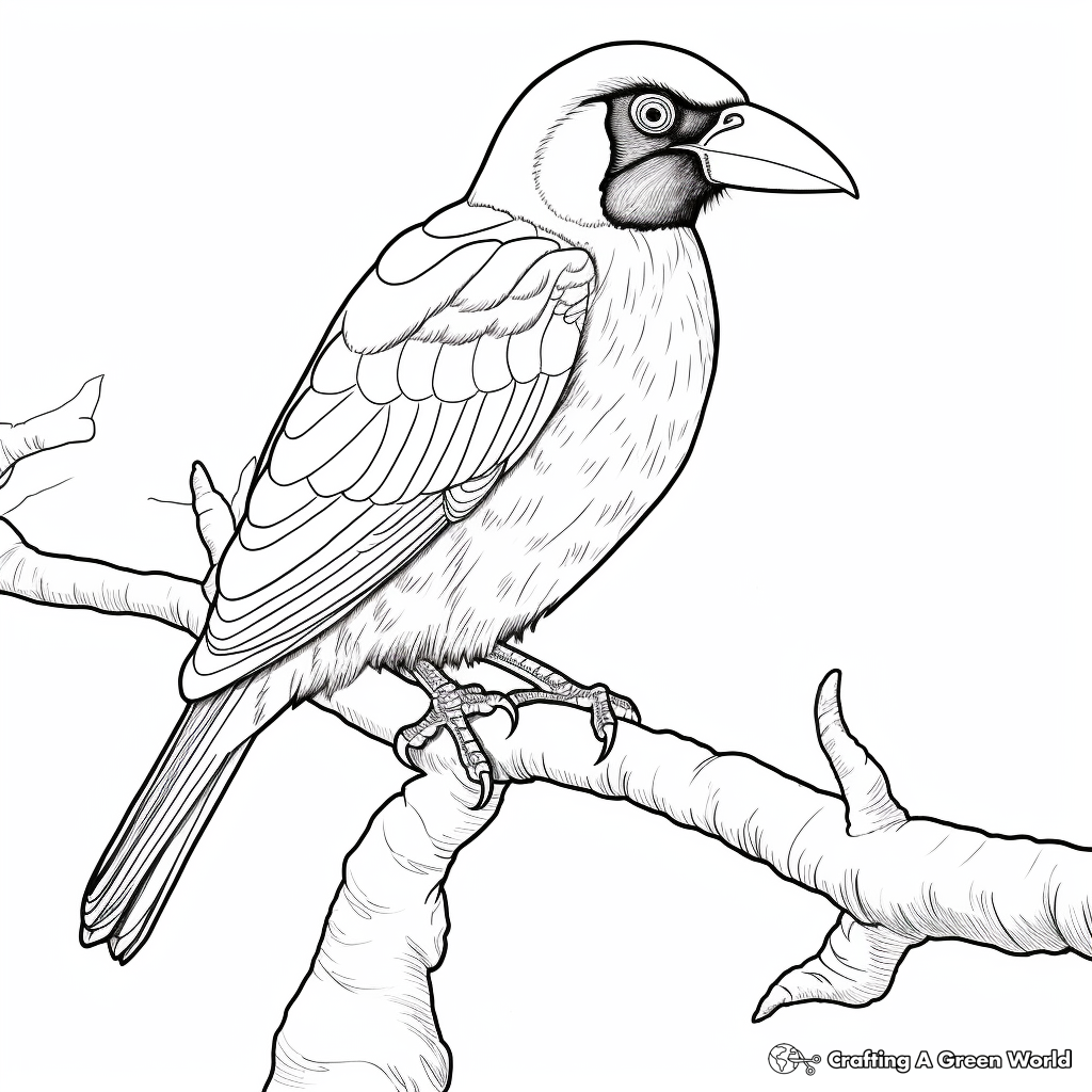 Enjoyable Collared Aracari Coloring Pages for Kids 4