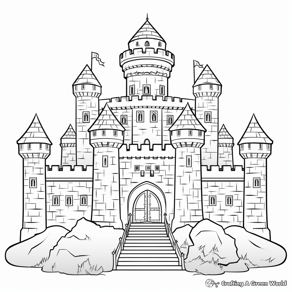 Enter the Castle: Medieval-Themed Printable Coloring Pages 3