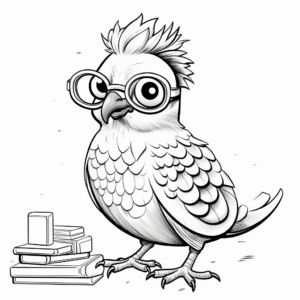 Entertaining Roller Pigeon Coloring Pages 3