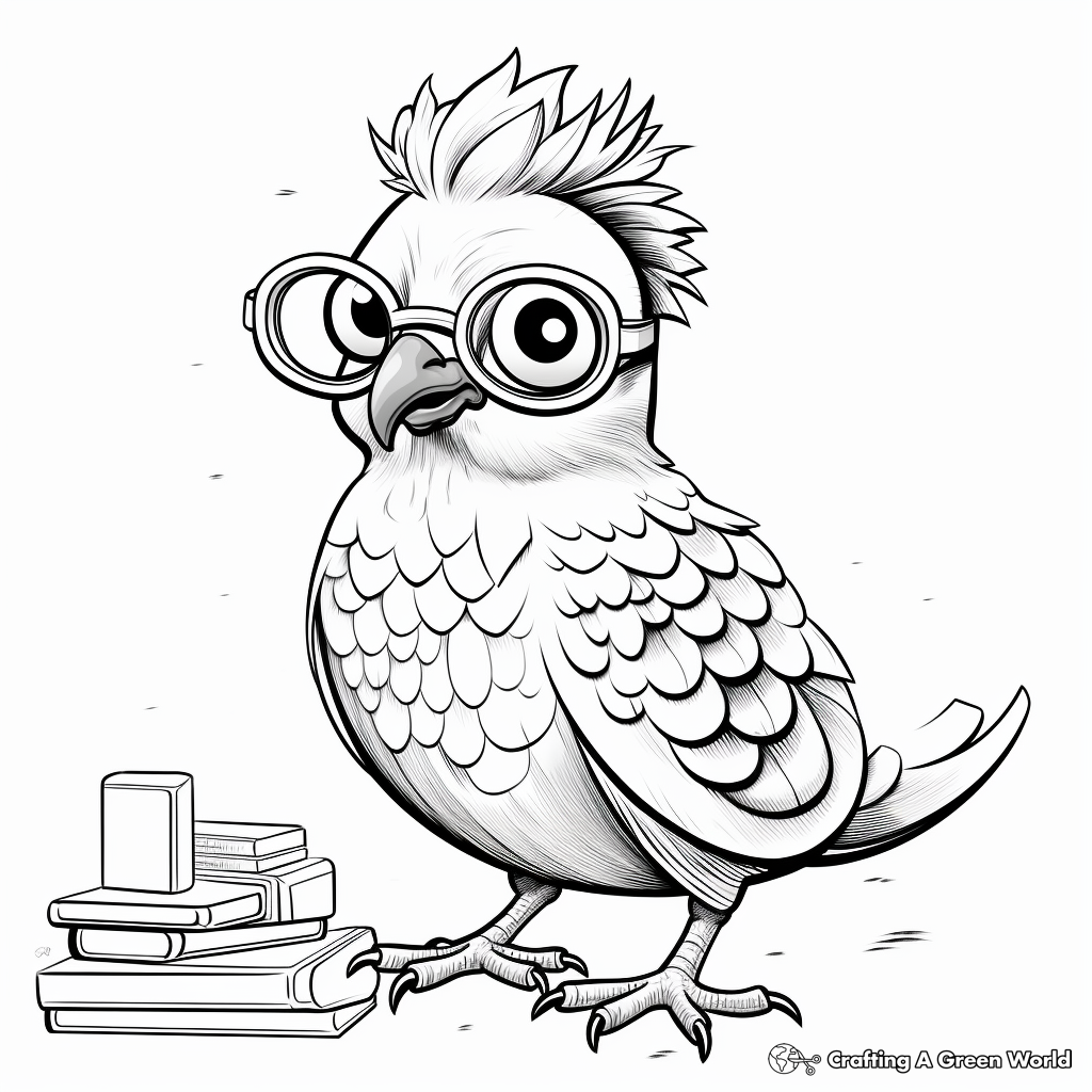 Entertaining Roller Pigeon Coloring Pages 3