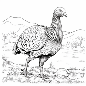 Enthralling Merriam’s Turkey Coloring Pages 3