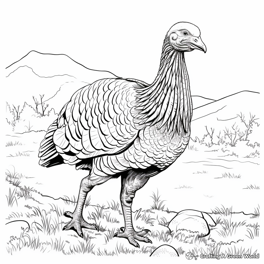 Enthralling Merriam’s Turkey Coloring Pages 3