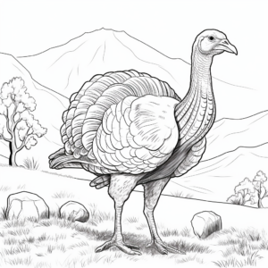Enthralling Merriam’s Turkey Coloring Pages 4