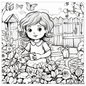 Enticing Herb Garden Coloring Pages 4