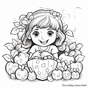 Enticing 'Love' Fruit of the Spirit Coloring Pages for Kids 3