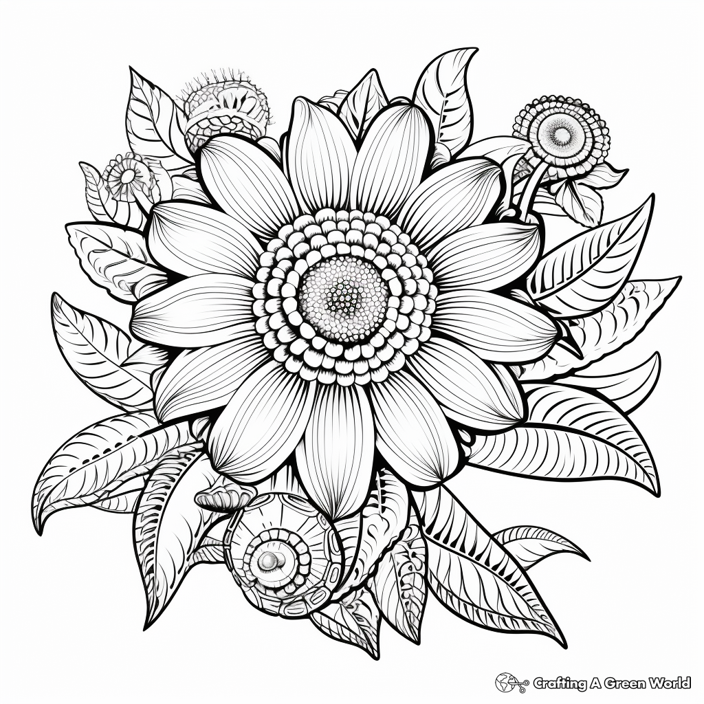 Enticing Perianth Flower Part Coloring Pages 2