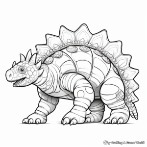 Eras of Ankylosaurus: Triassic Period Coloring Pages 2