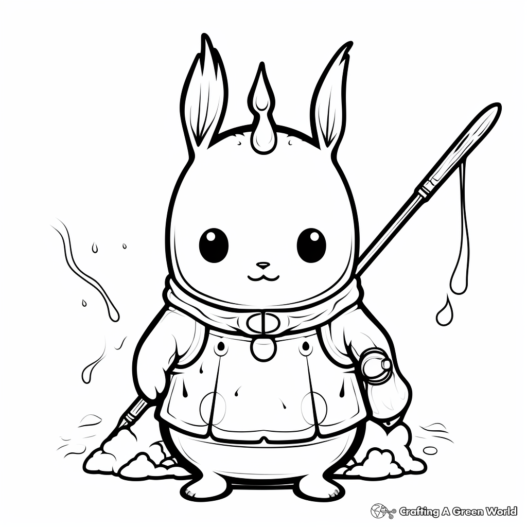 Eskimo Hunting Narwhal Coloring Pages 4