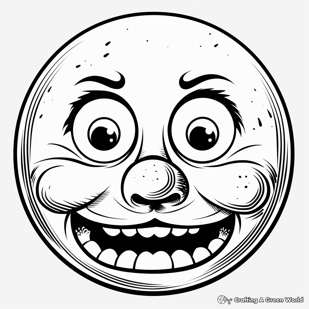 Exciting Clown Nose Coloring Pages 4