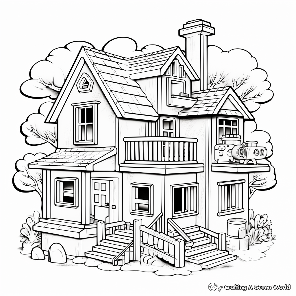 Exciting Clubhouse Coloring pages for Kids 1