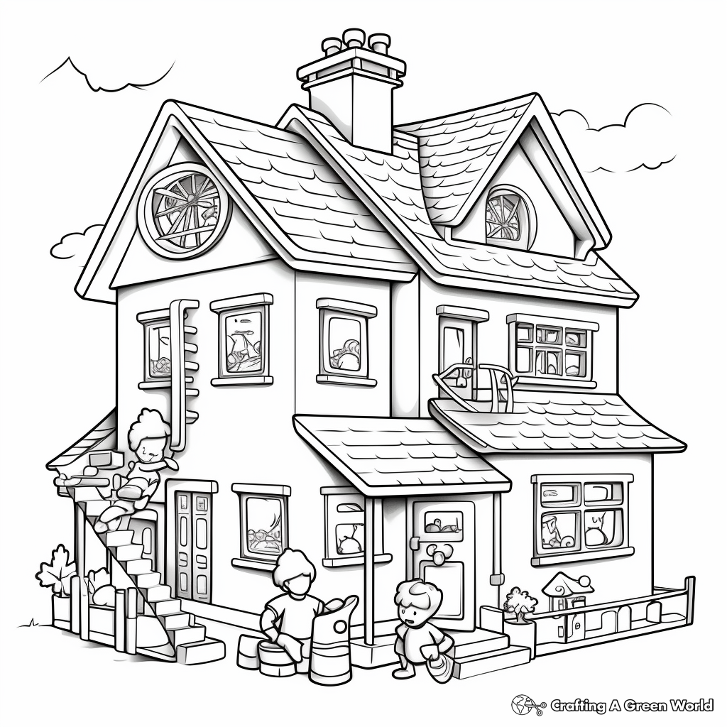 Exciting Clubhouse Coloring pages for Kids 4