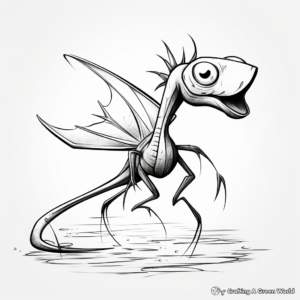 Exciting Dimorphodon Hunt Coloring Sheets 2