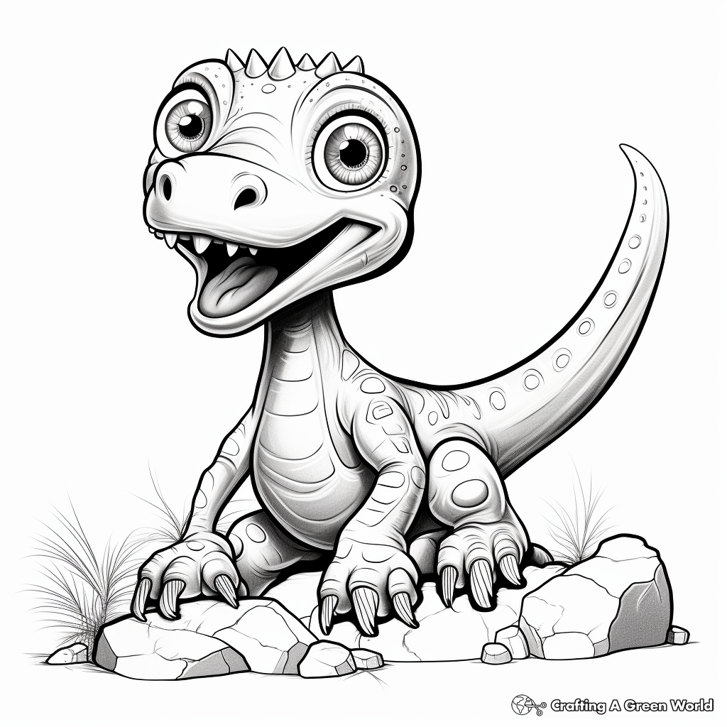 Exciting Dinosaur Fossils Coloring Pages 3