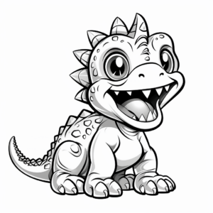 Exciting Dinosaur Fossils Coloring Pages 4
