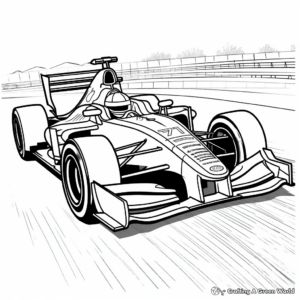 Exciting Formula 1 Race Car Coloring Pages 2