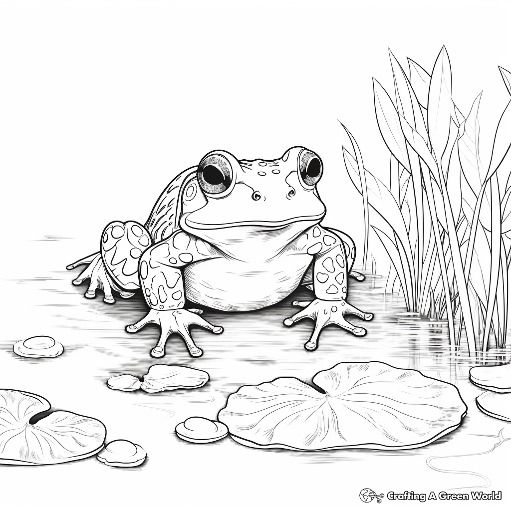 Exciting Frog Life Cycle Adaptation Coloring Pages 1
