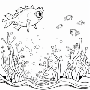 Exciting Frog Life Cycle Adaptation Coloring Pages 3