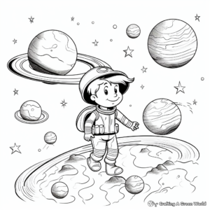 Exciting Gravity on Different Planets Coloring Pages 3