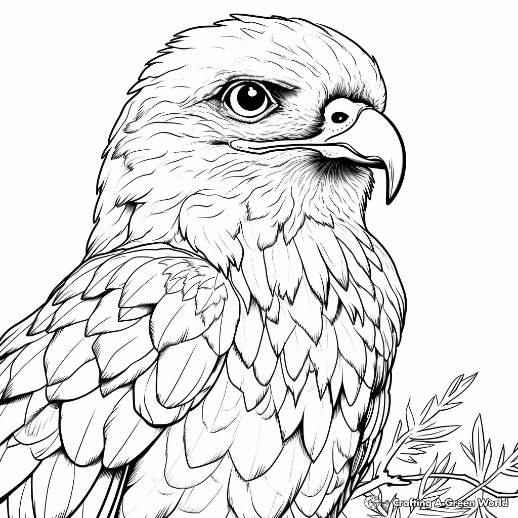 Exciting Gyrfalcon Coloring Pages 4