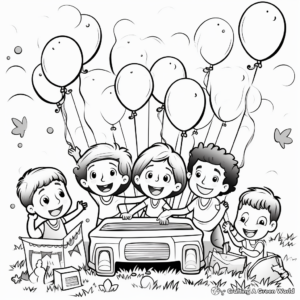 Exciting Happy Birthday Coloring Pages 3
