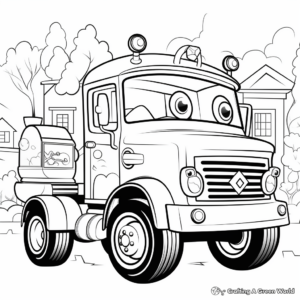 Exciting Ice Cream Truck Coloring Pages 3