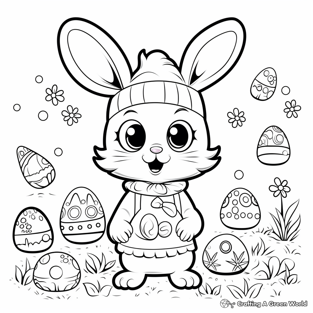 Exciting Kindergarten Easter Coloring Pages 4
