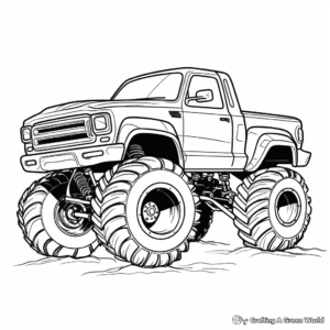 Exciting Monster Truck Coloring Pages 2