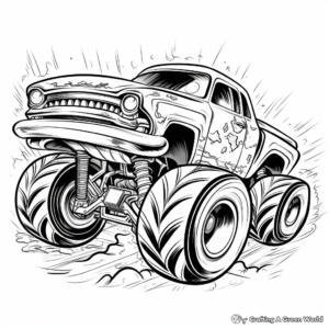 Exciting Monster Truck Coloring Pages 3