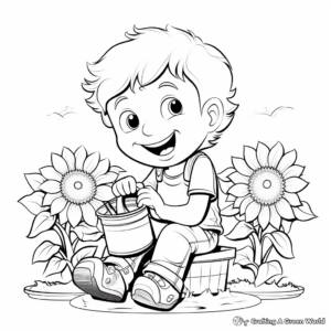 Exciting Outdoor Spring Activities Coloring Pages 1