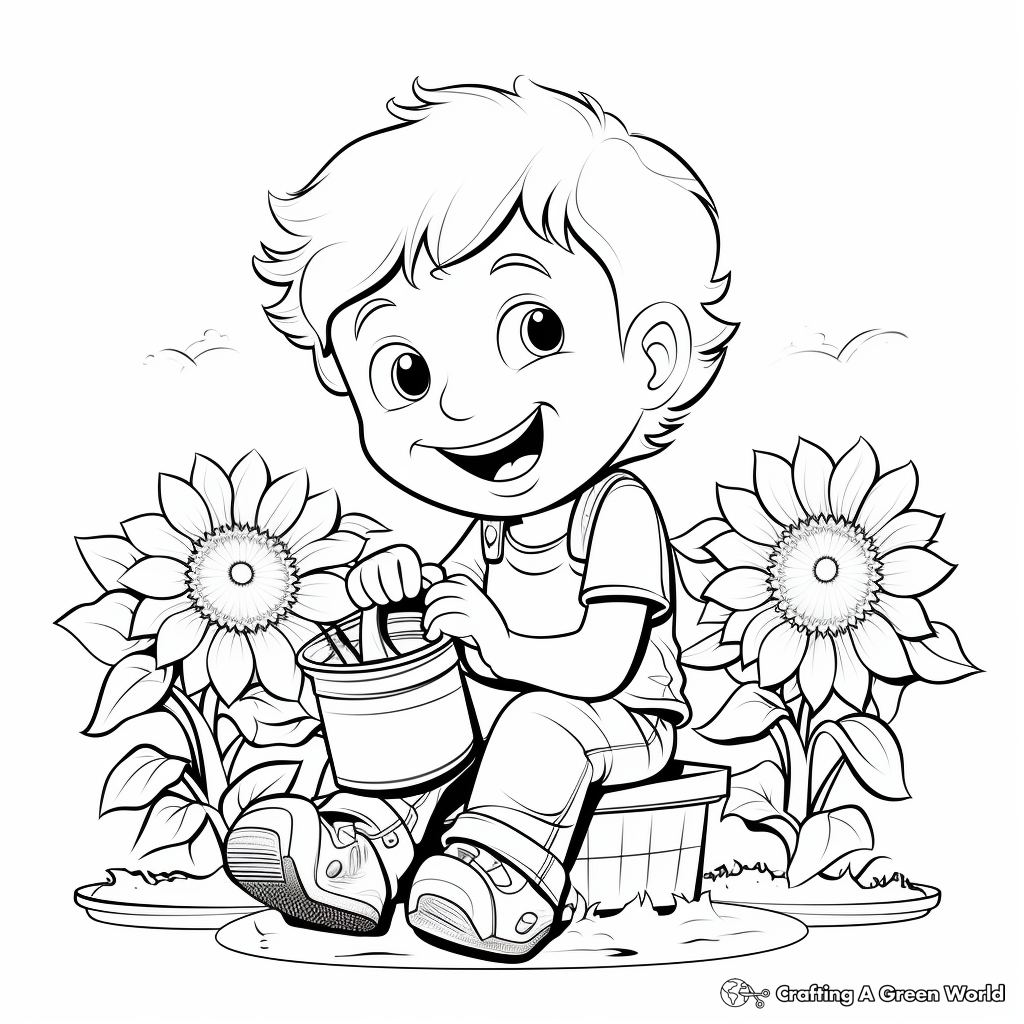 Exciting Outdoor Spring Activities Coloring Pages 1