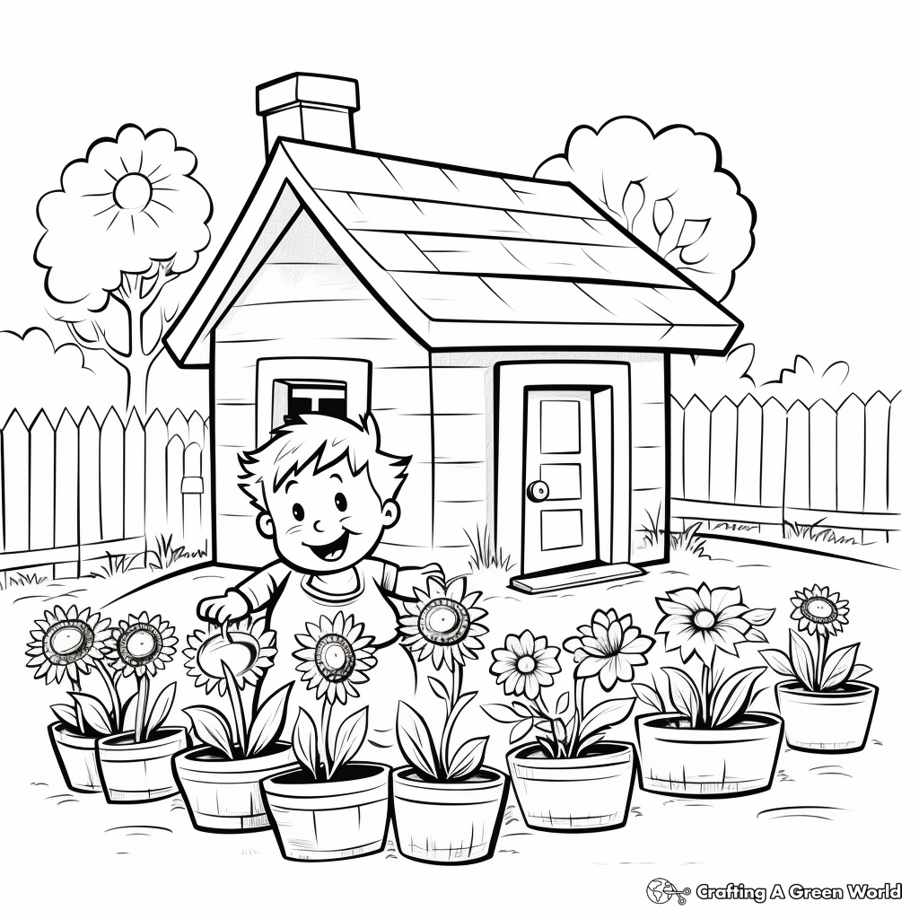 Exciting Outdoor Spring Activities Coloring Pages 2