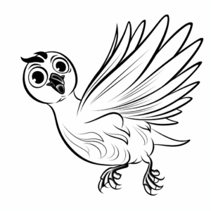 Exciting Quail Flying Coloring Pages 4