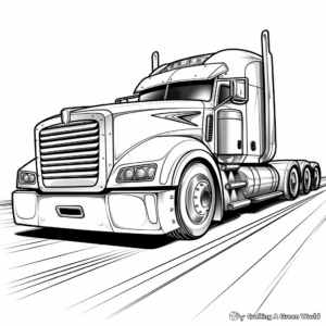 Exciting Racing Truck Coloring Pages for Speed Lovers 4