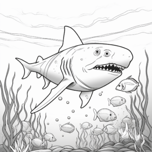Exciting Shark Coloring Pages 3
