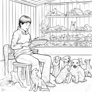 Exciting Shelter Life Coloring Pages 2