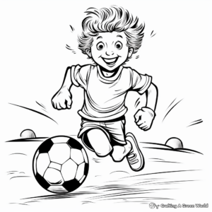 Exciting Soccer Coloring Pages 4