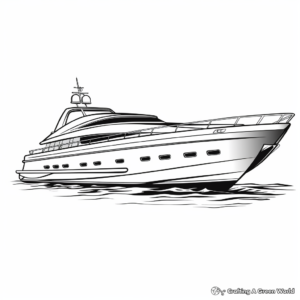 Exciting Sport Fishing Boat Coloring Pages 4