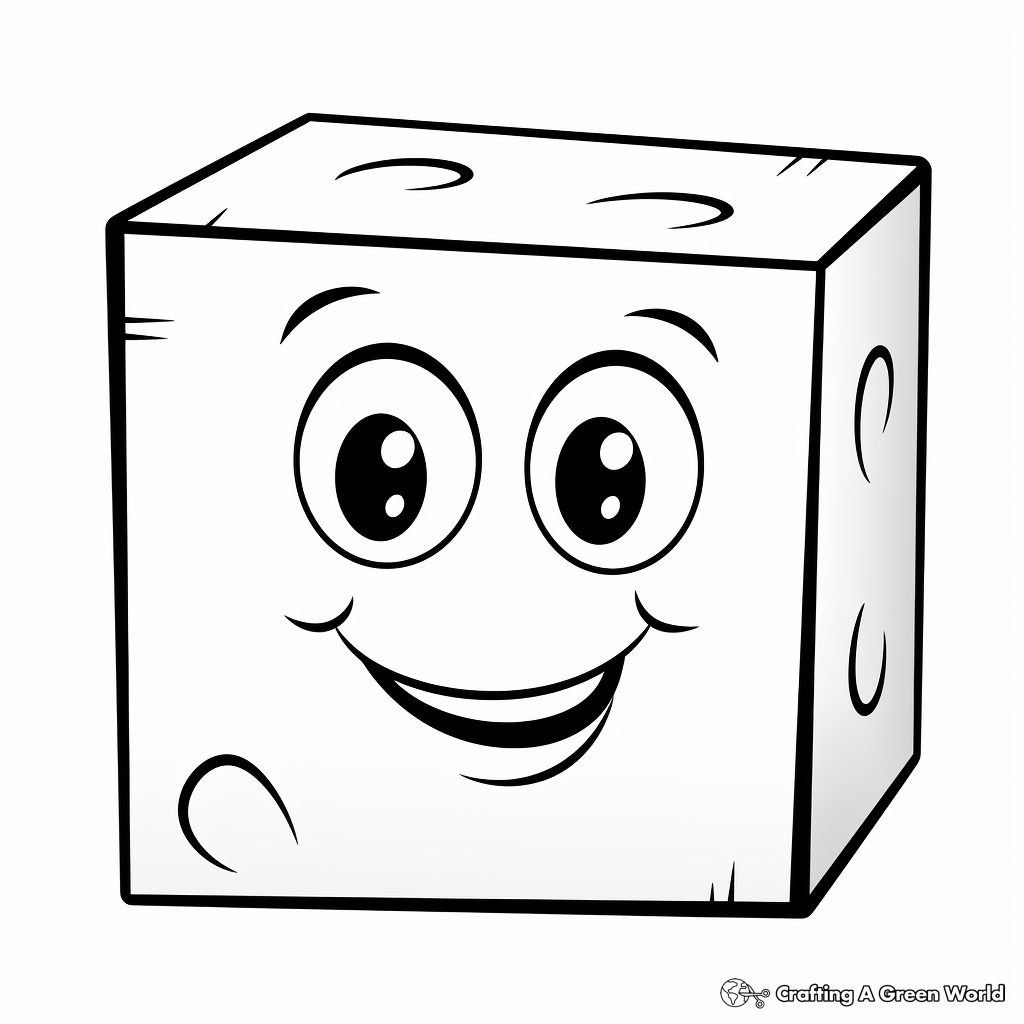 Exciting Square Shape Coloring Pages 1