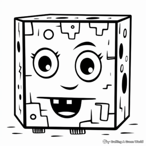 Exciting Square Shape Coloring Pages 2
