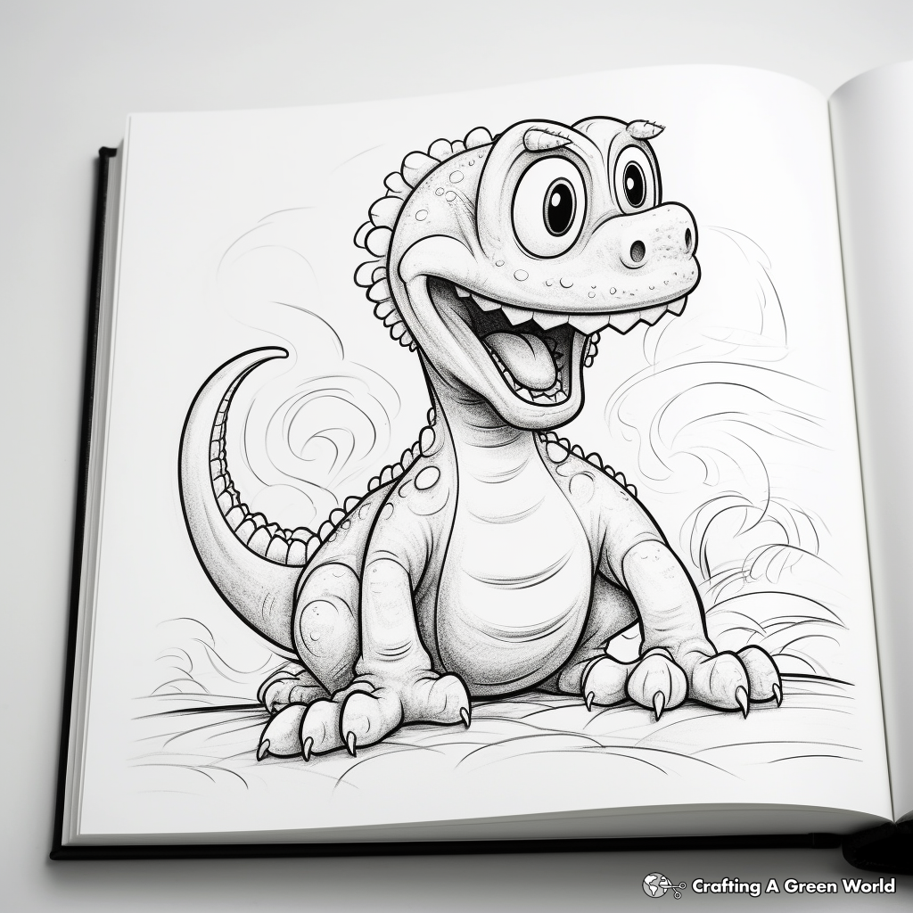 Exciting T-Rex Dinosaur Coloring Pages 3